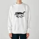 mickopyのかけるねこたち Heavyweight Crew Neck Sweatshirt