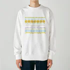 design at.のハジチに願いをこめて Heavyweight Crew Neck Sweatshirt