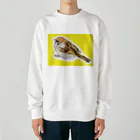 niwatsukinoのスズメ（クリクリお目目） Heavyweight Crew Neck Sweatshirt