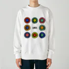 EWOKAITEMITAのお店のSmiling Flower Heavyweight Crew Neck Sweatshirt