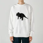 Innocent_Designのトリケラトプスのシルエット Heavyweight Crew Neck Sweatshirt