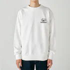 ペキニーズくらぶ（SUZURI支店）のペキニーズ・ホワイト（サマーカット）（顔だけ） Heavyweight Crew Neck Sweatshirt