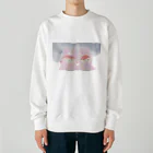 つきよ みのうさぎのおともだち Heavyweight Crew Neck Sweatshirt