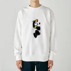 パンダさんの日常のPARTY TIME パンダ Heavyweight Crew Neck Sweatshirt