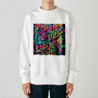 TakashiSの vivid gas station Heavyweight Crew Neck Sweatshirt