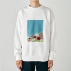 はっちゃんの空とコスモス Heavyweight Crew Neck Sweatshirt