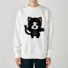 みきぞーん｜保護猫 ミッキー画伯と肉球とおともだちのmaruku Heavyweight Crew Neck Sweatshirt