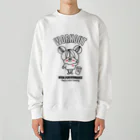 CHUBBYREW/チャビールーのスウェットガール-ワークアウト（黒） Heavyweight Crew Neck Sweatshirt