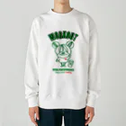 CHUBBYREW/チャビールーのスウェットガール-ワークアウト（緑） Heavyweight Crew Neck Sweatshirt