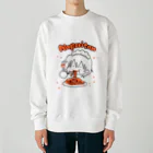 はつしも工房の喫茶ゆりィの飛び散りナポリタン Heavyweight Crew Neck Sweatshirt