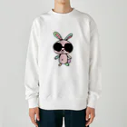 mon chou chouのカラフルうさぎのラビ丸君★ Heavyweight Crew Neck Sweatshirt