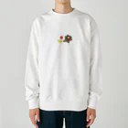 ゴリラの浮き浮きクマ Heavyweight Crew Neck Sweatshirt