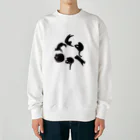 carbonbonの猫文字カーボン Heavyweight Crew Neck Sweatshirt