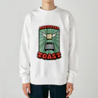 高堂玲/イラストの方の飛び出すトースト Heavyweight Crew Neck Sweatshirt