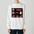 aのちいさなお店のパンの絵 Heavyweight Crew Neck Sweatshirt