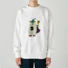 hi7kosatoの魔女っ子くま Heavyweight Crew Neck Sweatshirt