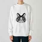 森のおかあさんのおたくのおねこさま（#01） Heavyweight Crew Neck Sweatshirt