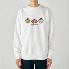 高堂玲/イラストの方のどんどん親子丼 Heavyweight Crew Neck Sweatshirt