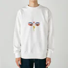 IZANAMI by Akane YabushitaのWisdom Eyes（ブッダの瞳） Heavyweight Crew Neck Sweatshirt