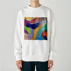 ルーナ│障害者アート の美しい世界 Heavyweight Crew Neck Sweatshirt