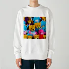 ミラくまのくまさんがたくさん Heavyweight Crew Neck Sweatshirt