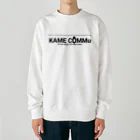 かめこみゅストアのKAME COMMuロゴ(背面QRコード付) Heavyweight Crew Neck Sweatshirt