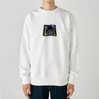 電気バチのおそば Heavyweight Crew Neck Sweatshirt