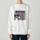 ちびと歩けばの魂とちびちゃん Heavyweight Crew Neck Sweatshirt