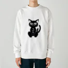 blueberryショップのめがねこ Heavyweight Crew Neck Sweatshirt