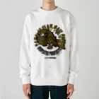 HERP MODA by ヤマモトナオキのエダハヘラオヤモリ/グリーン Heavyweight Crew Neck Sweatshirt