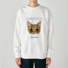 猫のイラスト屋さんのhimawari Heavyweight Crew Neck Sweatshirt