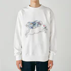 ruidawanの飛躍うさぎ Heavyweight Crew Neck Sweatshirt