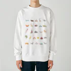 szloのアルファベット表 Heavyweight Crew Neck Sweatshirt