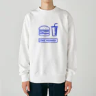 香庭くゆるのジャンクフード/ハンバーガー Heavyweight Crew Neck Sweatshirt