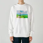 肉まん屋の肉まん風景画Ⅱ Heavyweight Crew Neck Sweatshirt