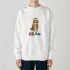 水色プリントの愛しのフランフラン♪ Heavyweight Crew Neck Sweatshirt