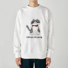 猫のイラスト屋さんのjam Heavyweight Crew Neck Sweatshirt