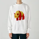 広熨斗隼人SHOPの広熨斗隼人のカラーパンダ🐼２ Heavyweight Crew Neck Sweatshirt