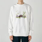 pandaticsの春とくるま Heavyweight Crew Neck Sweatshirt