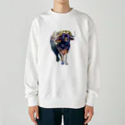 柳の水牛 Heavyweight Crew Neck Sweatshirt