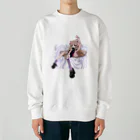 はてナちゃんのオリジナルイラスト文字なしver. Heavyweight Crew Neck Sweatshirt