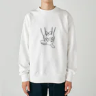 さとうの抱えられたけだま Heavyweight Crew Neck Sweatshirt