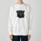 みつまめこshopのストライプ犬 Heavyweight Crew Neck Sweatshirt