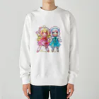 どーなつハウスのCafeリインカーネイションこはねandこゆき Heavyweight Crew Neck Sweatshirt