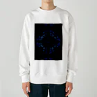 おらげ昇天の麻柄点描画 Heavyweight Crew Neck Sweatshirt