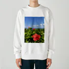 Ripples沖縄レジンアートの沖縄の海とハイビスカス Heavyweight Crew Neck Sweatshirt