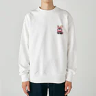 EIKA'S ANIMALS のペンギン　うさみみ Heavyweight Crew Neck Sweatshirt