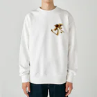 スタジオ ハリバットのタラーク（虚空蔵菩薩）Gold Heavyweight Crew Neck Sweatshirt