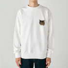 nyanmochi_lifeのぶちゃ猫シリーズ① Heavyweight Crew Neck Sweatshirt