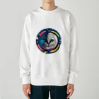 宇宙猫の宇宙猫 Heavyweight Crew Neck Sweatshirt